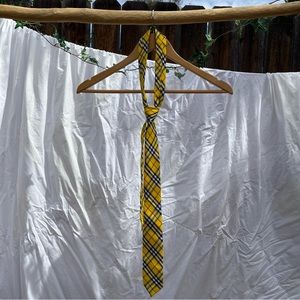 Yellow plaid tie